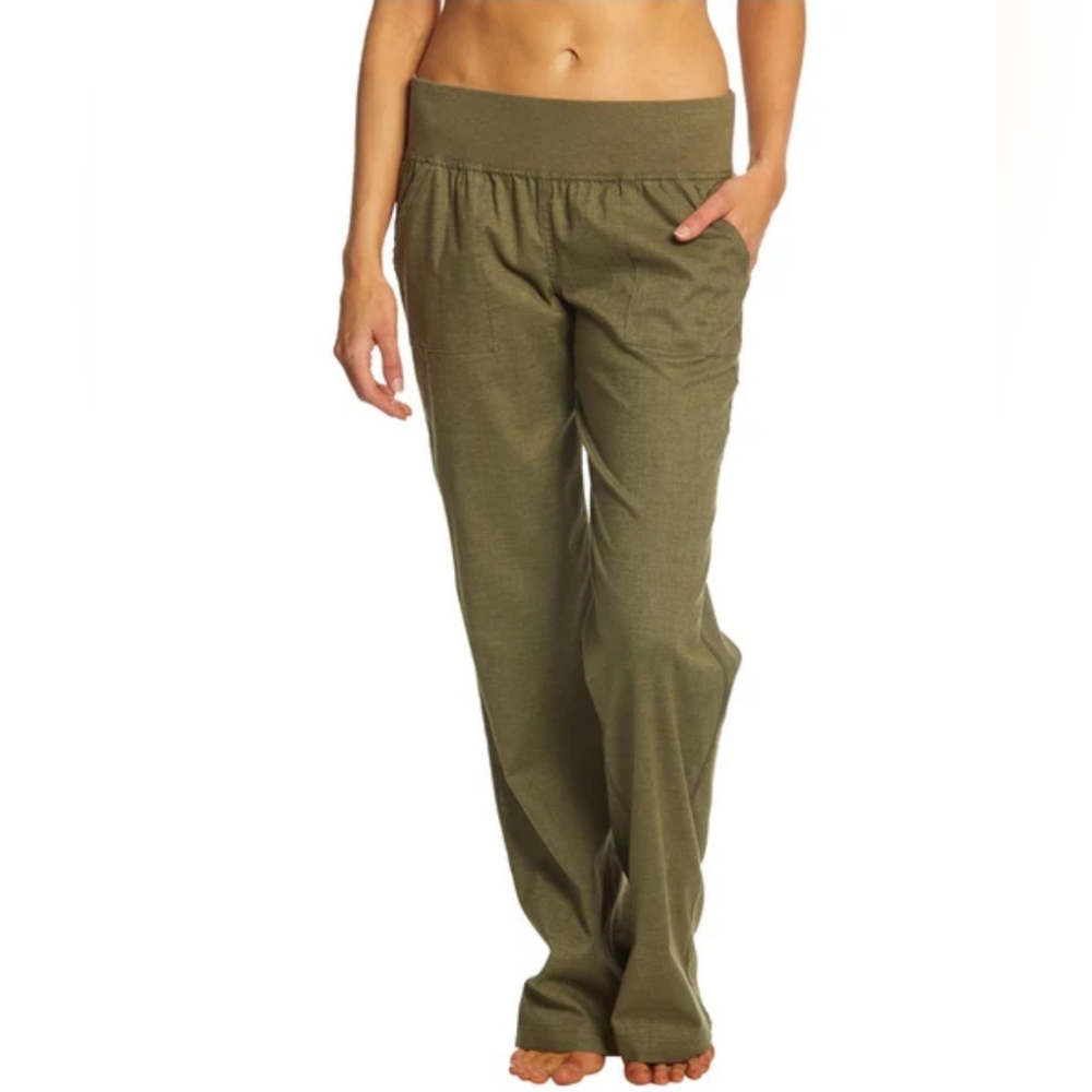 Prana Olive Wide Leg Pants